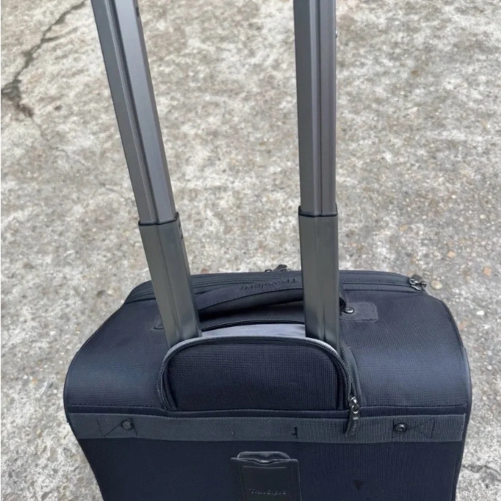 Travelpro Black Soft-Shell Rolling Under-seat Carry-On with Front Pocket